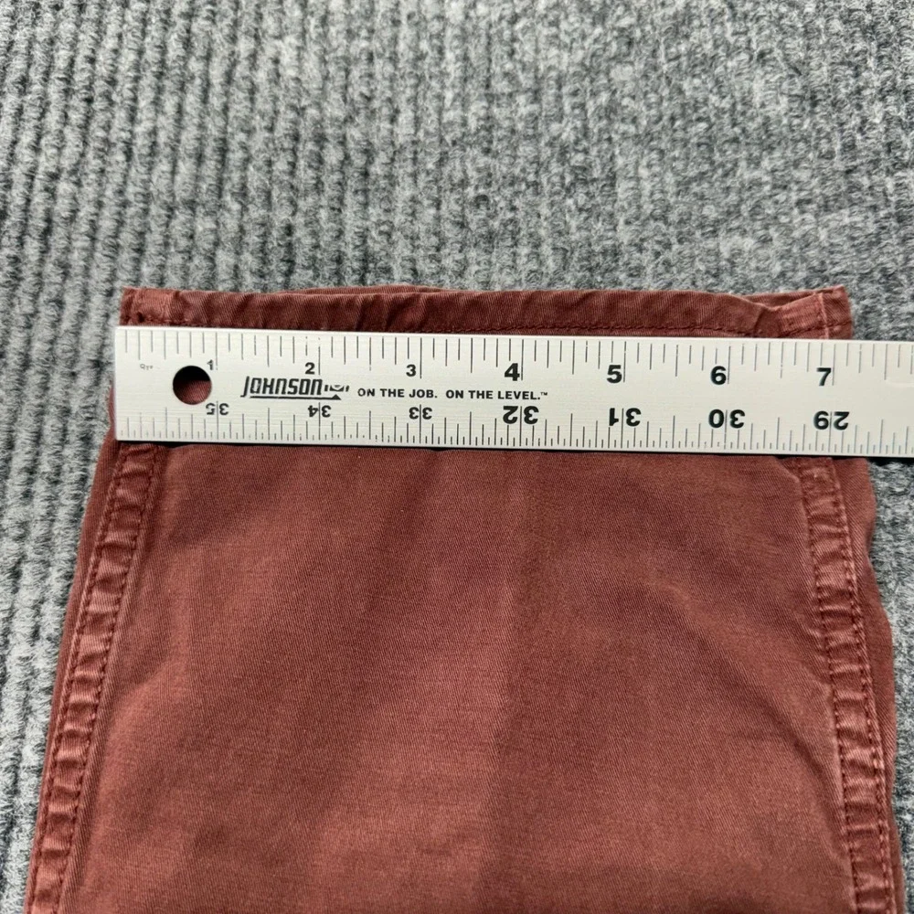 Hugo Boss Delaware Jeans Mens 40x34 Slim Fit Rust Orange Stretch Denim